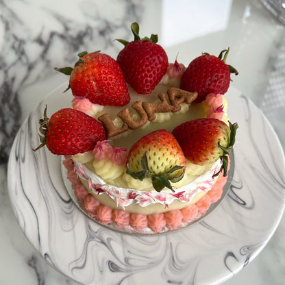Special Strawberry Cake (Potato Frosting)